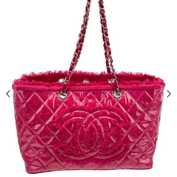 CHANEL Handbags - Authentic Chanel Fuchsia Quilted Shoulder Bag